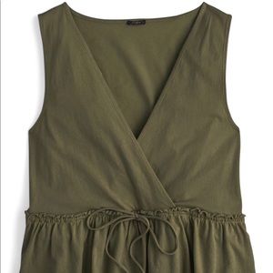 J CREW PEASANT TOP OLIVE GREEN SIZE XS